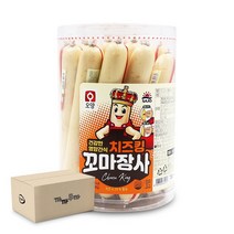 사조 치즈킹 꼬마장사 소시지 1400g (70gx20개) (1박스-6통), 1박스
