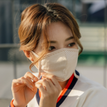 오가닉 마스크 국내산 국내 2겹 순면 저자극 무형광 면마스크, 1번, 1개