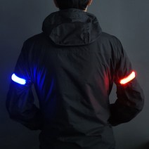웨어스 LED 암밴드 (2개입) 자전거후미등 야간 안전등, 녹색-녹색