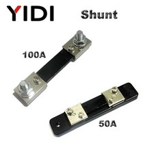 검류계 전류계 전류측정기 0.56 디지털 LED 디스플레이 전압계 DC 0-100V AC60-500V 빨간색 파란색 1A 10A 50A 100A 전압 전류 미터 테스터 감지기, Shunt, 0-50A without shunt