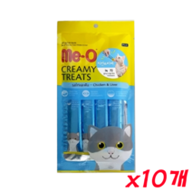 미오 크리미트릿 치킨 리버맛 60g x 10개 고양이츄르, 1팩
