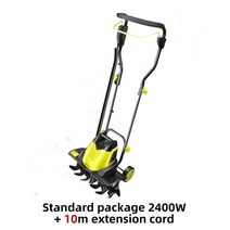 전기 소형 scarifier 쟁기 다기능 정원 로터리 경운기 1500W / 2400W 불도저, 06 2400w and 10m