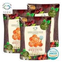 [푸른들판] 국내산 귤껍질 귤피 분말 가루 500g 3봉 100프로 진피 차, 단일속성, 3개