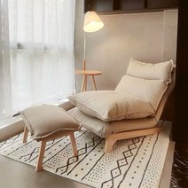 이케아 1인용 패브릭 소파 모듈 북유럽 카페 디자인 높낮이 각도 조절 보조 회전 베드 엔틱 푹신한 원목 홈쇼핑 미니 업소용 호텔 침실 원룸 꾸미기 거실, Q