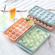 몰드 크림틀 각 실리콘 트레이 왕 틀 얼음 아이스 카페 볼 동그란 18구 33구, 2-얼음틀-다이아블루