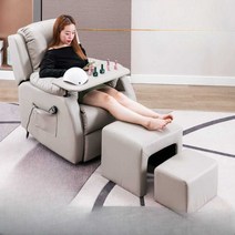 네일패디의자 1인용 리클라이너 미용실체어 네일샵 더블 스툴 세트 시술대, 전동리클라이닝173도(싱글소파)