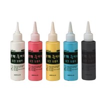 문화 더존 물백묵 잉크 보충액 (색상선택가능), 검정