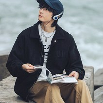 남녀공용 스웨이드 면 카라 가을겨울 자켓 WI131J