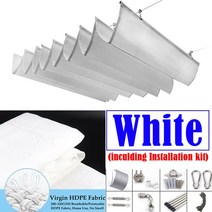 퍼걸러 파고라 원두막 흰색 야외 차양 자외선 차단 텔레스코픽 웨이브 네트 안뜰 퍼골라 선 캐노피 개폐식 수영장 돛, Inculd everthing+15x6m