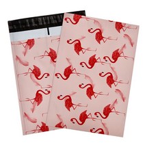 택배 비닐 종이 상자 박스 팩 10PCS 10x13 quot25x33cm 핑크 인쇄 된 폴 리 메일러 포장 봉투 저장 가방 의류, [04] Pink Flamingo