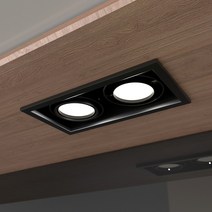 매입 MR16용 멀티2구 주물 매입등 인테리어등기구, 20개, 화이트