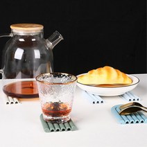 밥솥 받침 뚝배기 받침대 냄비 깔개 똬리 뚝배기받침대 캠핑냄비받침, 핑크