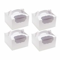 베스톰 머핀 4구 창 포장박스, 화이트, 4개