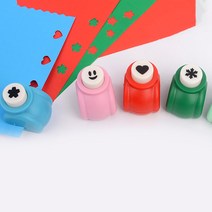 5종 모양 원펀치 펀칭기 펀치 타공기 꽃 종이 컷팅 홀 다꾸 타공 원터치 1구 구멍 뚫는 도구 종이 미니 다이어리 하트 색종이 소형 미니 디자인 눈꽃 컷팅기 악세사리 택 핸디, 별