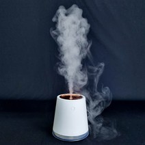 라노제트 미니 가습기 초음파 무드등 무선 500ml, 네이비