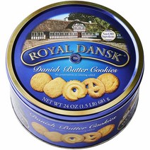 Royal Dansk 덴마크 버터 쿠키 24, 8 Ounce (3팩)