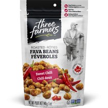Three Farmers Foods 로스티드 스위트 칠리 파바 빈, 1개, 140g