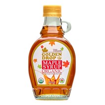 골든드롭 유기농 메이플 시럽(GOLDEN DROP Organic Maple Syrup) 시럽, 189ml, 2개
