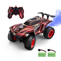 DEERC 336 연기뿝는 스프레이 RC카 불빛효과 스페레이효과 배터리2개 40분 주행시간