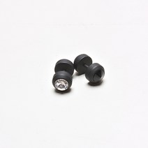 블랙 무광 큐빅 바벨 S.STEEL 피어싱 (1EA)