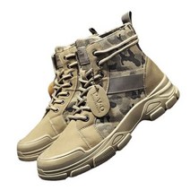 남자 여자 고어텍스 트레킹화 경 등산화 남성야외 사막 밀리터리 부츠 카무플라주 캔버스 하이킹 신발 캐주얼