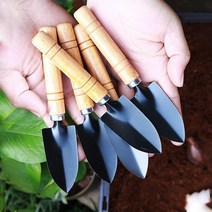 모종삽 원예 원예도구 미니모종삽 꽃삽 분갈이삽 화분관리 원목 화분 텃밭 삽 농기구 호미 괭이, 상세페이지 참조