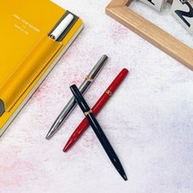 고급볼펜 선물용볼펜 글쓰기용 메탈, 실버리본