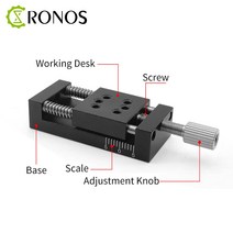 미세 정밀 슬라이딩 테이블 마이크로 수동 번역 스테그 CNC 우드 커터 X 축 리니어 스테이지 스트로크 10m, 01 10mm