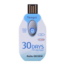자기온습도기록계 온습도 기록용지 기록지 PDF USB 온도 습도 데이터 로거 LED 표시 10000 포인트 고정밀 레코더 30/60/90 일 747EA 4, 02 30 days