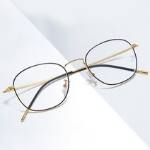 AR-33006 남자 여자 공용 블루라이트 차단 연예인 감성 패션 안경테 청광 안경 동그란 뿔테 금테