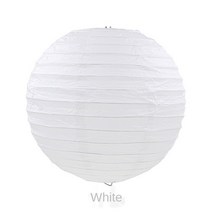 프린트 라운드 종이 랜턴 16인치 40cm 웨딩 생일 파티 할로윈 장식, 16inch 40CM, paper lantern white