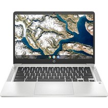 HP 14인치 FHD WLED-백라이트 크롬북 | 인텔 셀러론 N4000 프로세서 32GB eMMC 4GB 메모리 WiFi 크롬 OS 실버 128GB MicroSD 카드 번들 포함