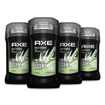 액스 AXE 알루미늄 에센셜 오일과 업그레이드된 향기를 가진 남성용 프리 데오드란트 야생 대나무 빛과 신선한 남성 48시간 보호 85g (3 온스) 4개입 239029
