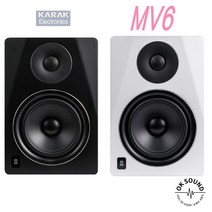 SOUNDIS 가락전자 스튜디오모니터 스피커 MOTIVE MV6 음향전문가 엔지니어 최고급스피커 (사은품 2RCA케이블 2종), 블랙
