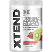 Scivation 싸이베이션 XTEND 엑스텐드 BCAA 30 서빙 아미노산 12가지, Strawberry Kiwi Splash