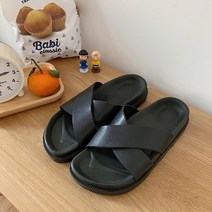 여자 여름 블랙 남자 학생 슬리퍼 커플패션 실내화