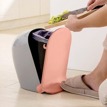 싱글라이프 클린 홈 음식물쓰레기 밀폐 페달휴지통 5L, 멜론블루