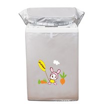 에어컨실외기커버 세탁 세탁기커버 국경 간 방수 자외선차단 윗면오픈 커버보호 옥스퍼드 커버 롤러 식탁보 브랜드 통용, T18-윗면오픈 작은 것을 덮다 화, C04-XL사이즈 9.5-12Kg