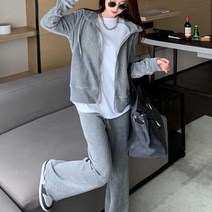 여자 홈웨어 후드 집업 실내복 세트 간편복 체육복