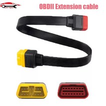 Launch-X431 OBD2 연장 케이블 16 핀 수-암 36CM 커넥터 Thinkdiag Easydiag ELM327 golo용 진단 스캐너, [01] 36cm, 01 36cm