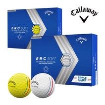 캘러웨이 2023 ERC SOFT 트리플 트랙 골프볼 3피스, 옐로우