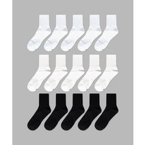 IL-O-GONG-CHIL 10PACK 1507 모노 트라우져 하프 삭스 양말 _ 화이트 /스노우화이트 /블랙 MONO TROUSER HALF SOCKS_ / SNOW 블랙