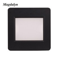 세라믹사이딩 메탈사이딩 Magdalyn모던 실내 레이더 모션 센서 계단 조명 벽 램프 야간 코너 패널 집 장식, 15.Black - 6000K - Switch Cont