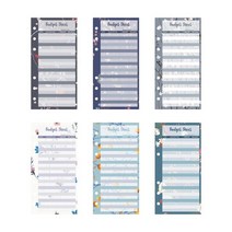 편지봉투 웰컴키트 A6 예산 바인더 Diy 12pcs 색상 시트 교체 플래너 노트북 액세서리 학교 사무실 비즈니스 편지지, [05] English E