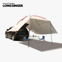 차박 용품 SUV 도킹 텐트 렉타 헥사 타프 쉘 사이드월 꼬리텐트 쉘터, 차량용(폴대2개), 블루