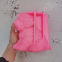 강아지장례 반려견장례 반려동물장례 귀여운 강아지 촛불 금형 동물 테디 간장 왁스 실리콘 개 애인 홈 장, 한개옵션2, 한개옵션1, 01 분홍색