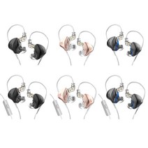 KZ HiFi 스테레오 사운드 3.5mm 유선 이어폰 라인 제어 음악 헤드폰 휴대용 작업 헤드셋 10mm 스피커 이어 버드, 05호