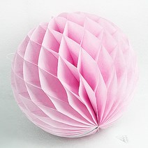 허니콤볼 페이퍼벌룬 모빌 포토존 파티 장식 용품, 허니콤볼(25cm)_핑크
