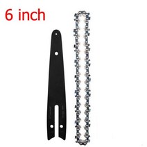 소형엔진톱 엔진 톱날 연마기 스틸 엔진톱 18인치 전기톱 4/6/8 인치 전기 톱 체인 가이드 바 우드 커터 정원 전동 공구 부착 부품 용 세트 키트, 4인치 가이드 1xChain1