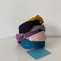 시나몬걸 새틴 꼬임 넓은 머리띠 6color 헤어밴드